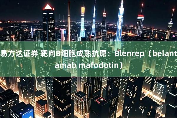 易方达证券 靶向B细胞成熟抗原：Blenrep（belantamab mafodotin）