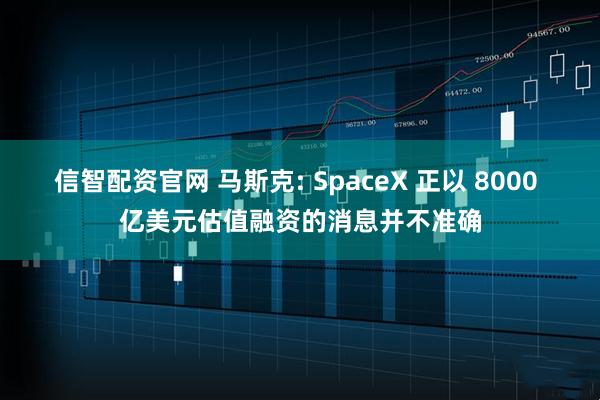 信智配资官网 马斯克: SpaceX 正以 8000 亿美元估值融资的消息并不准确